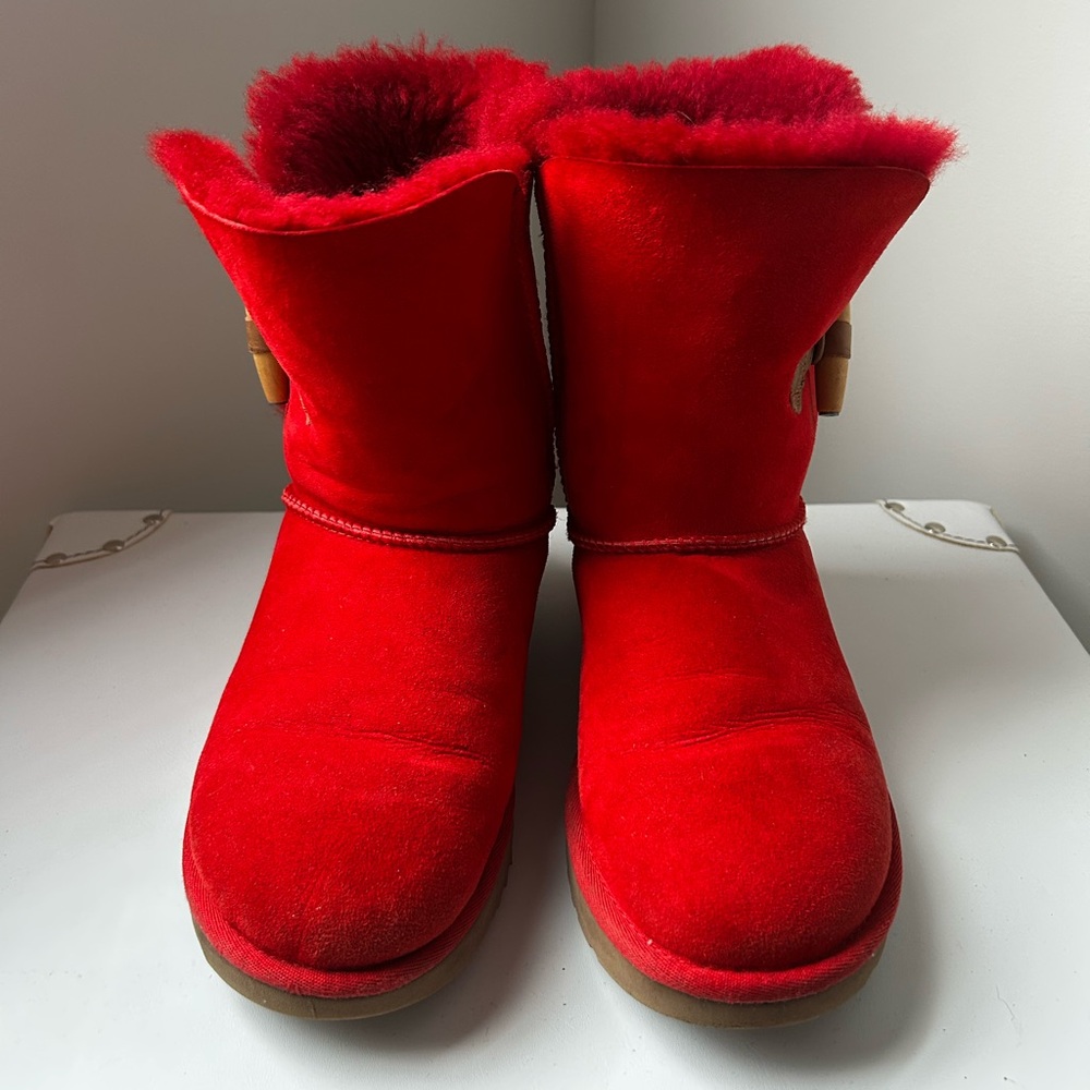 UGG Red Shearling Boots